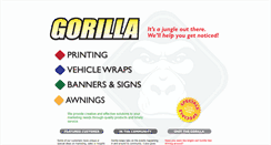 Desktop Screenshot of gorillaprintingco.com