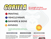 Tablet Screenshot of gorillaprintingco.com